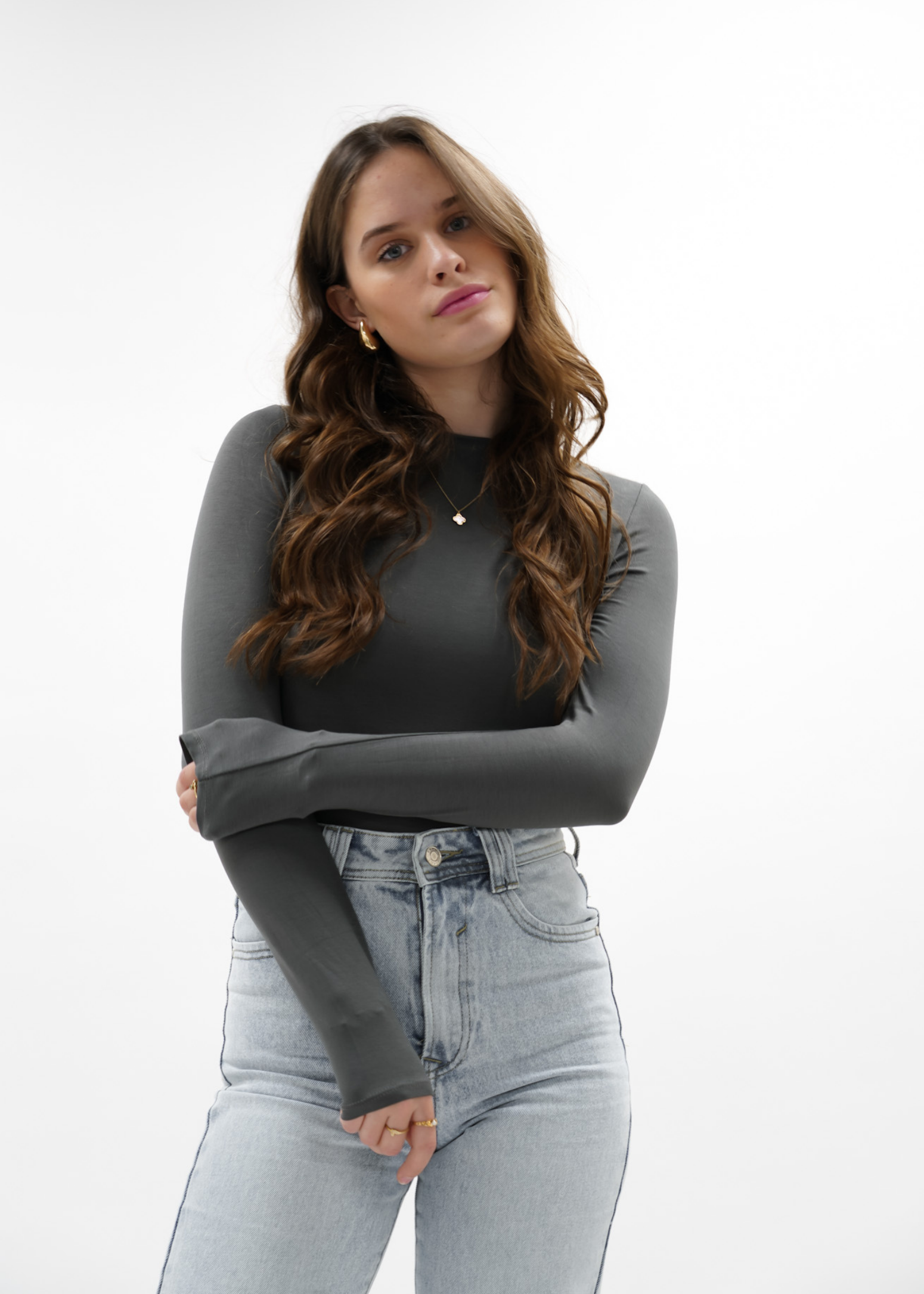Long sleeve body charcoal