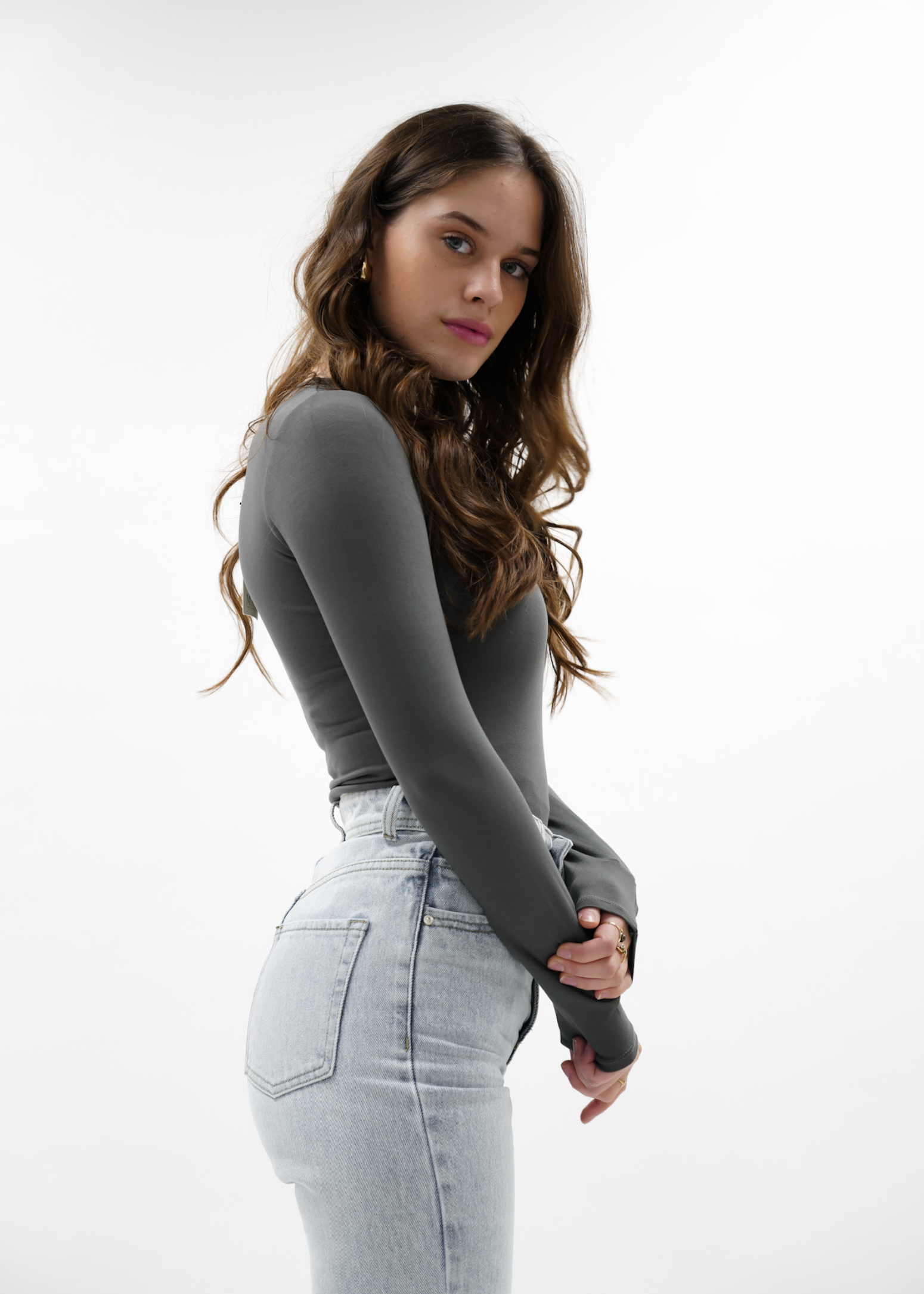 Long sleeve body charcoal