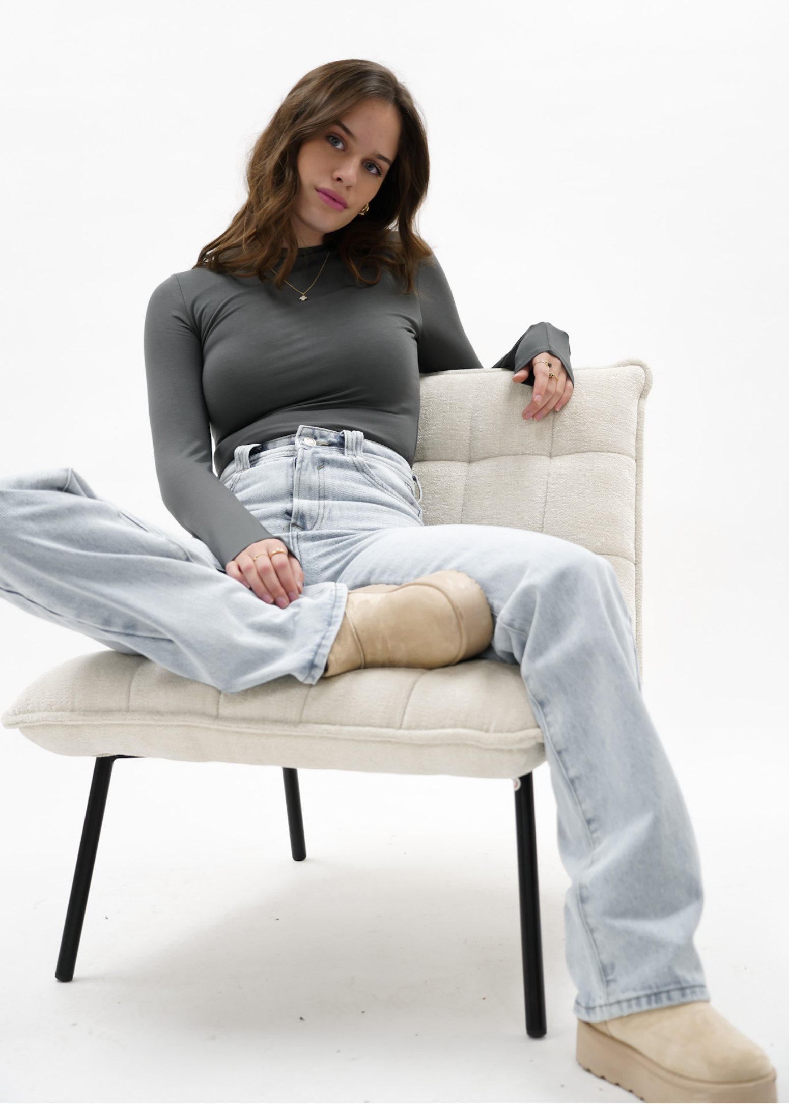 Long sleeve body charcoal