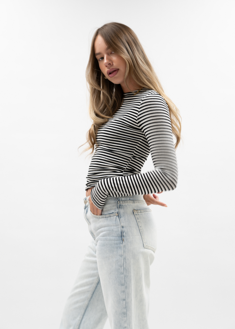 Long sleeve top striped