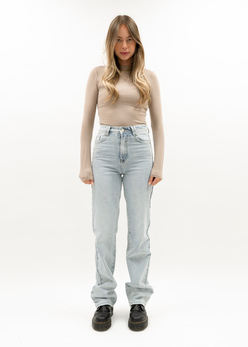 Long sleeve body dark beige