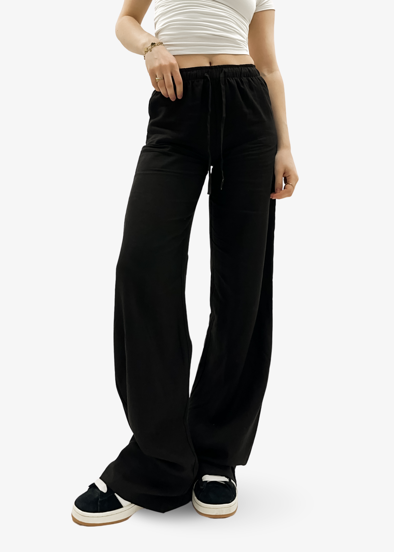 Linen pants (TALL) black