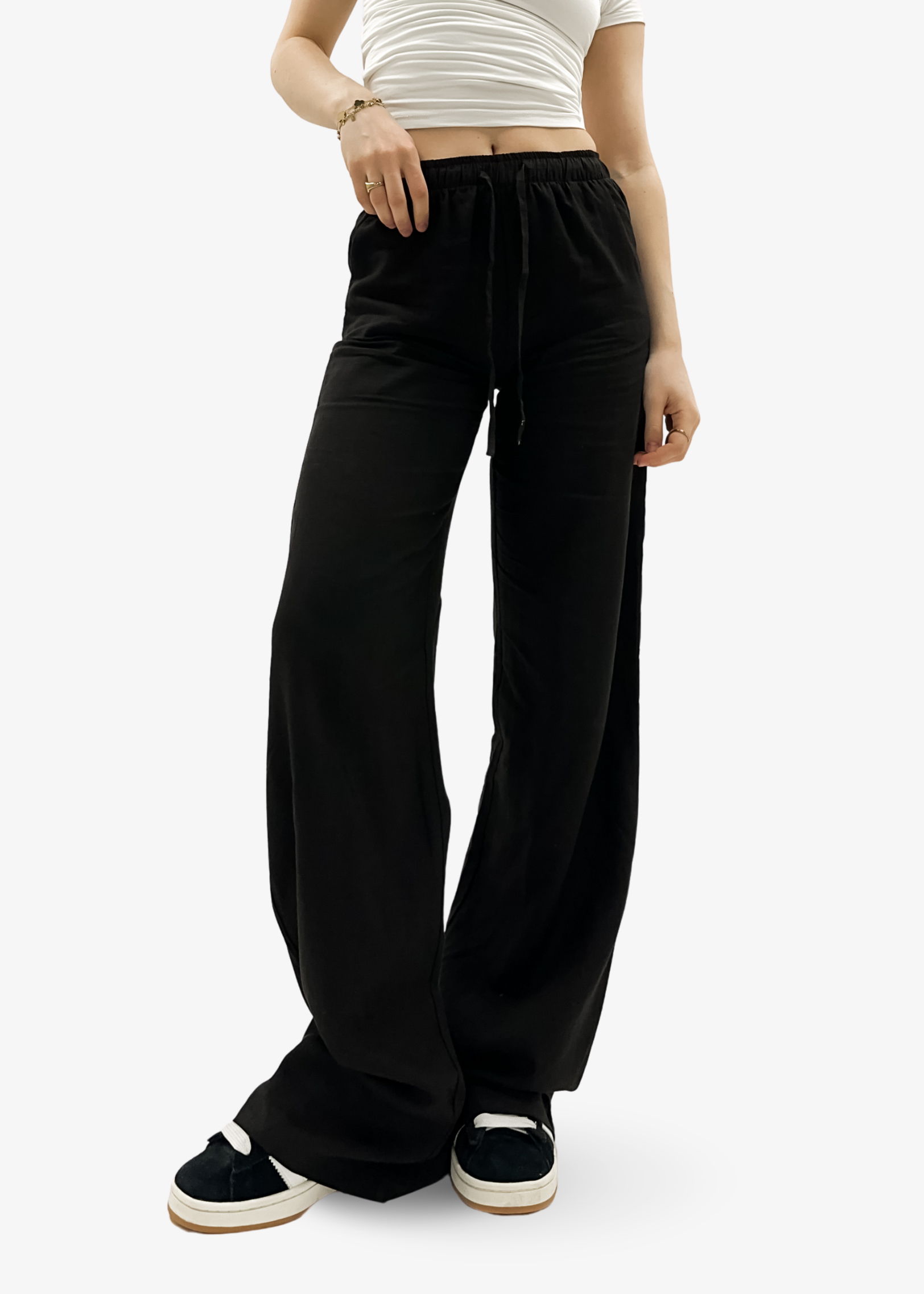 Linnen pants (TALL) black