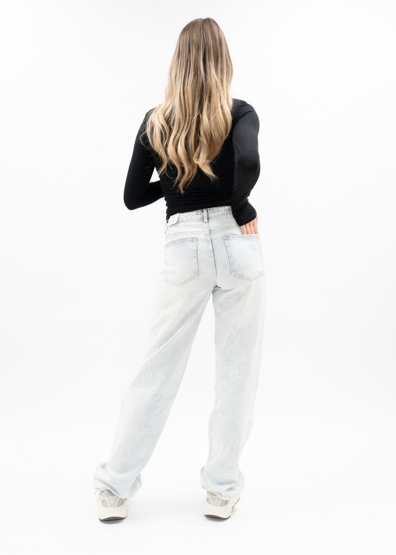 Long sleeve top long black
