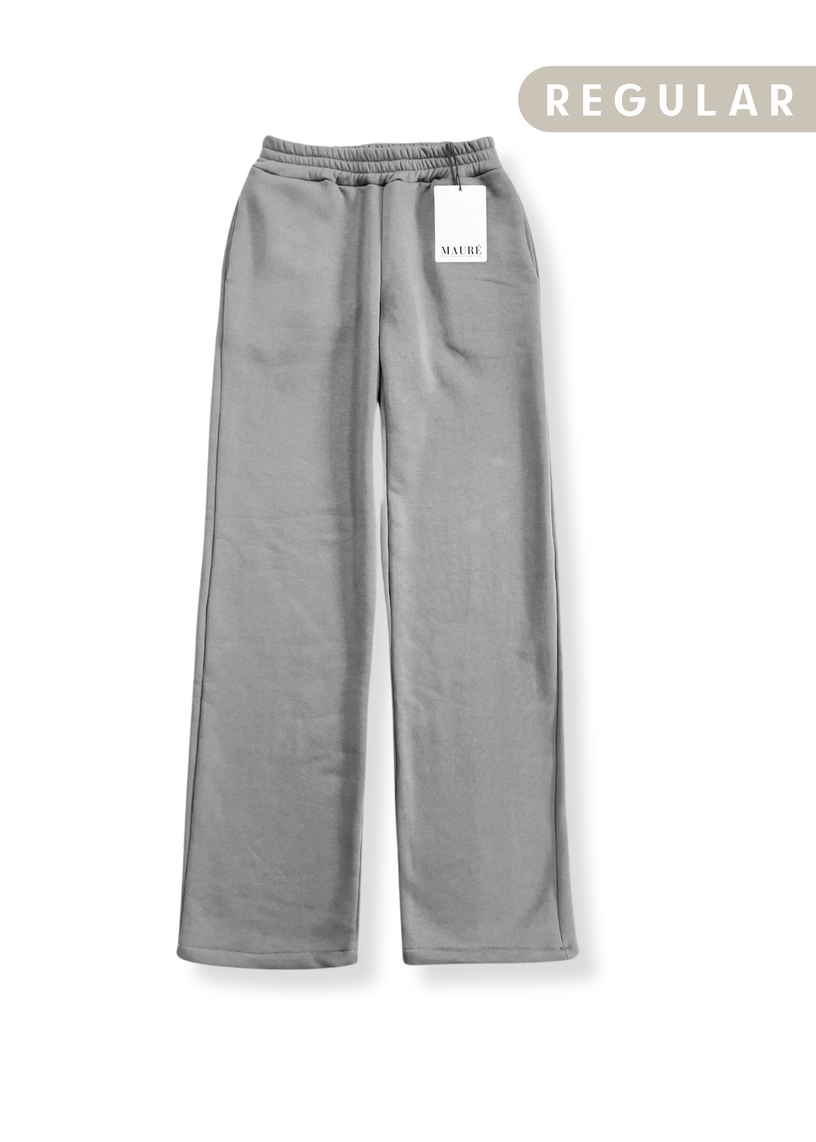 Pantalon jogger taille basse/moyenne gris (REGULAR)