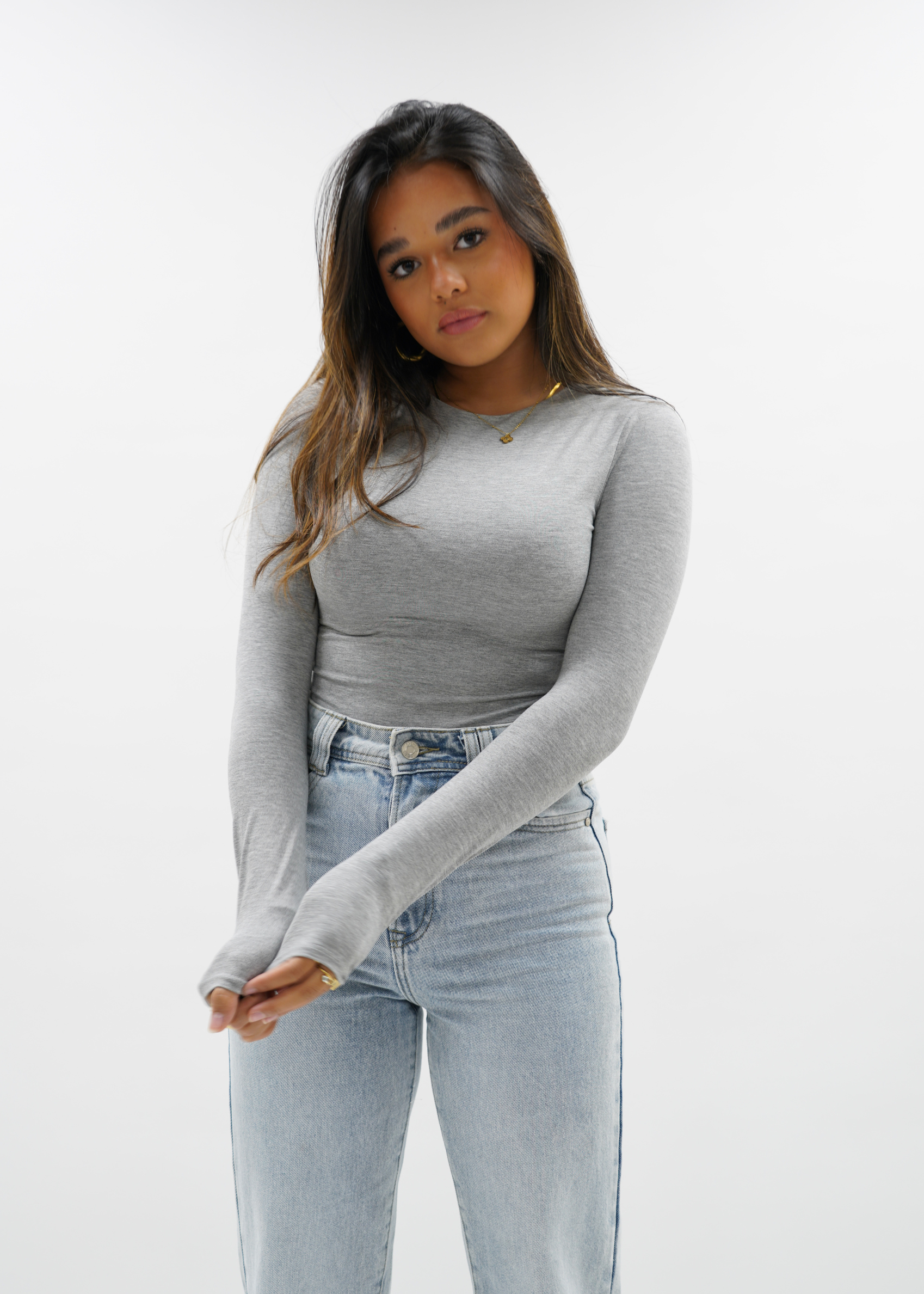 Long sleeve body grey