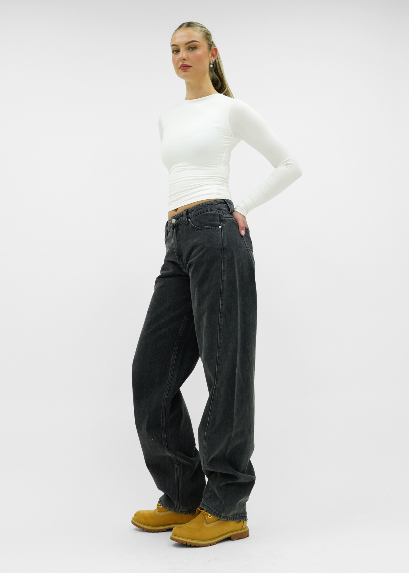 Balloon jeans dark grey (tall)