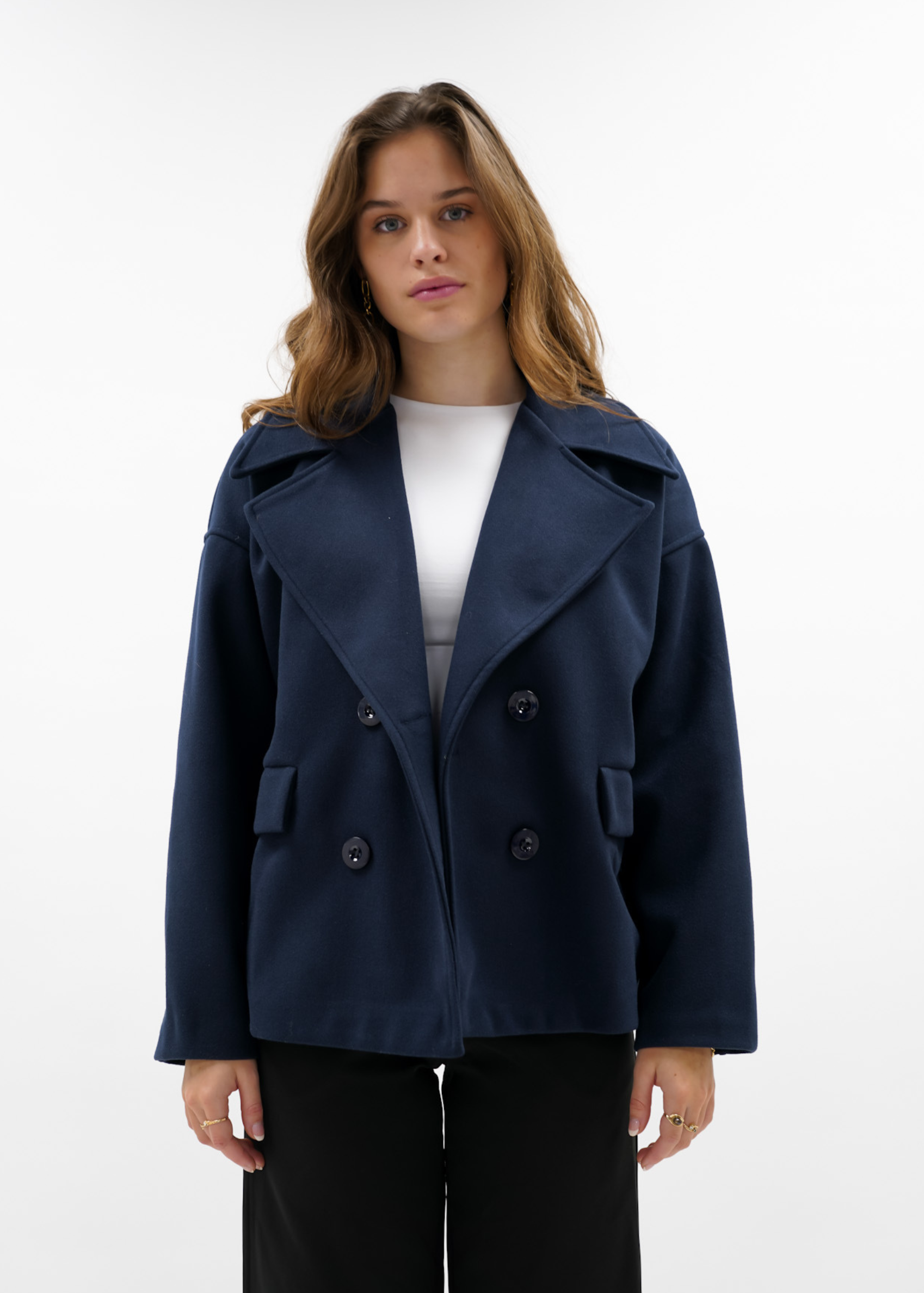 Premium - Manteau bleu nuit