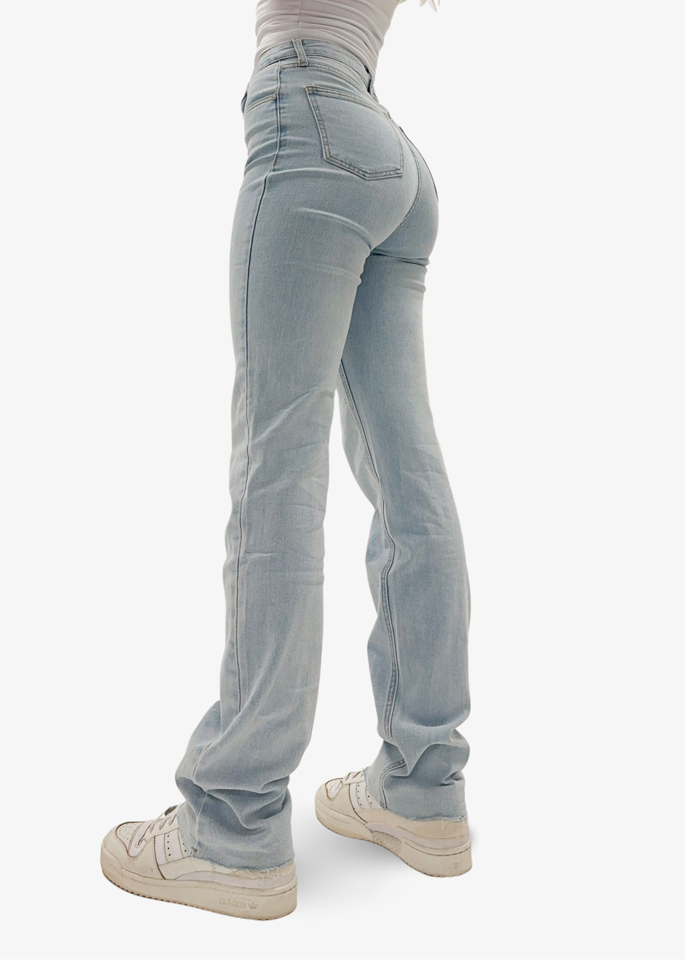 Stretch high waist straight leg jeans blue (TALL)