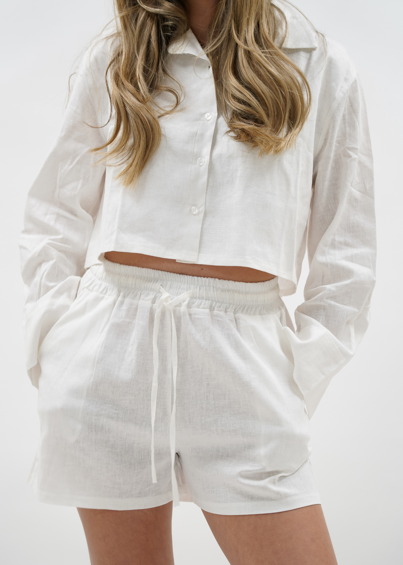 Linnen blouse white