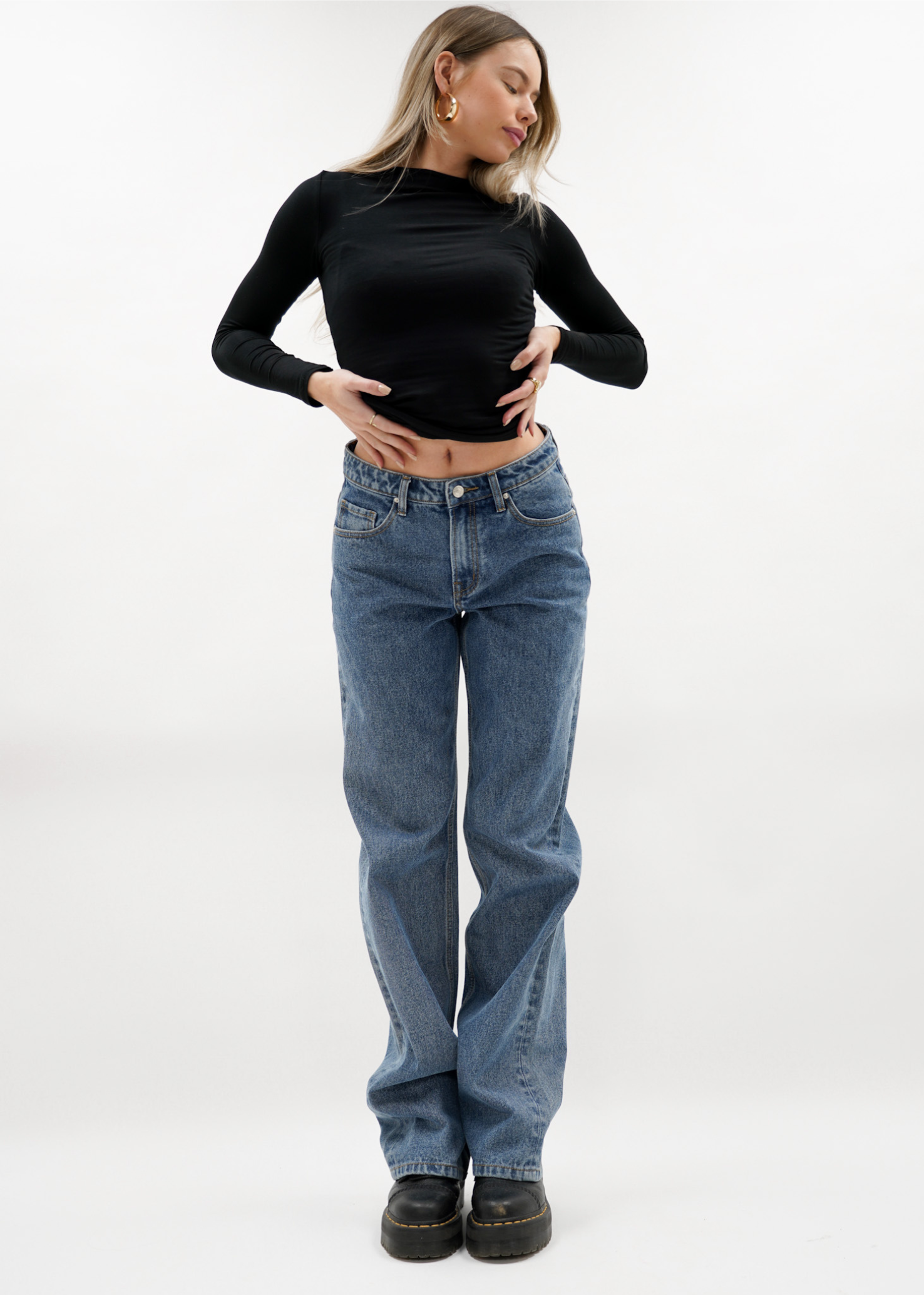 Low waist jeans dunkelblau (TALL)