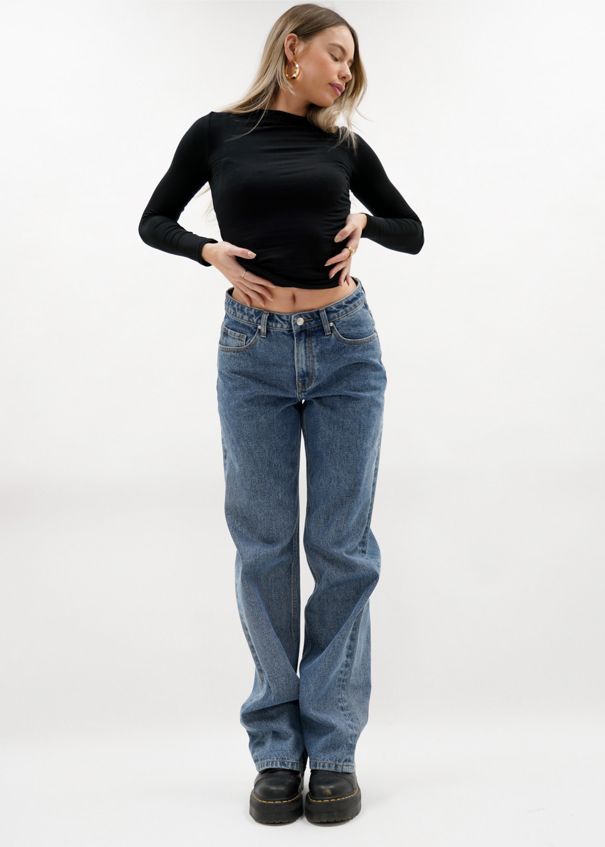 Coco Low Waist Jeans - Blauw main image 1
