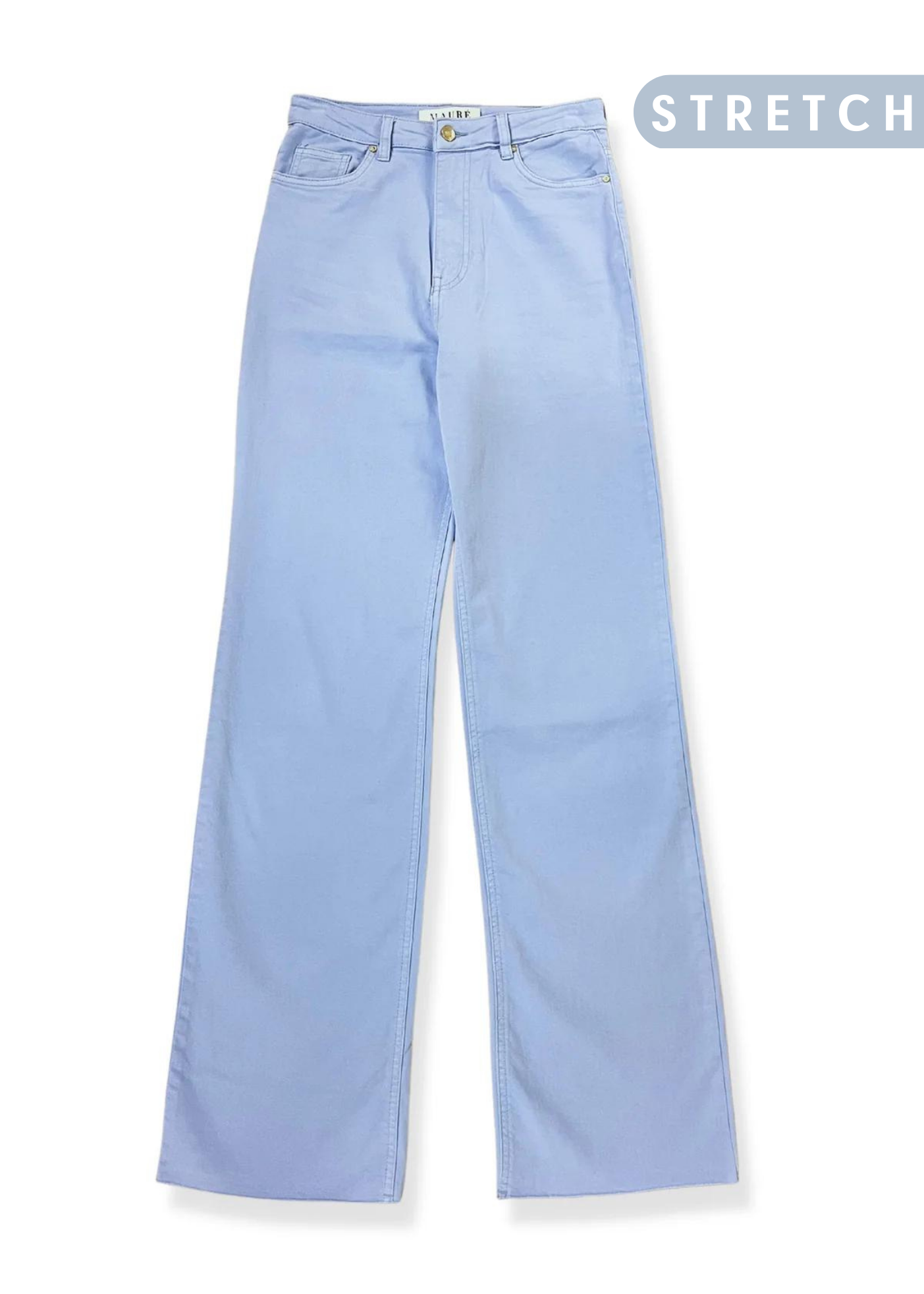 High waist straight leg jeans sky blue (REGULAR)