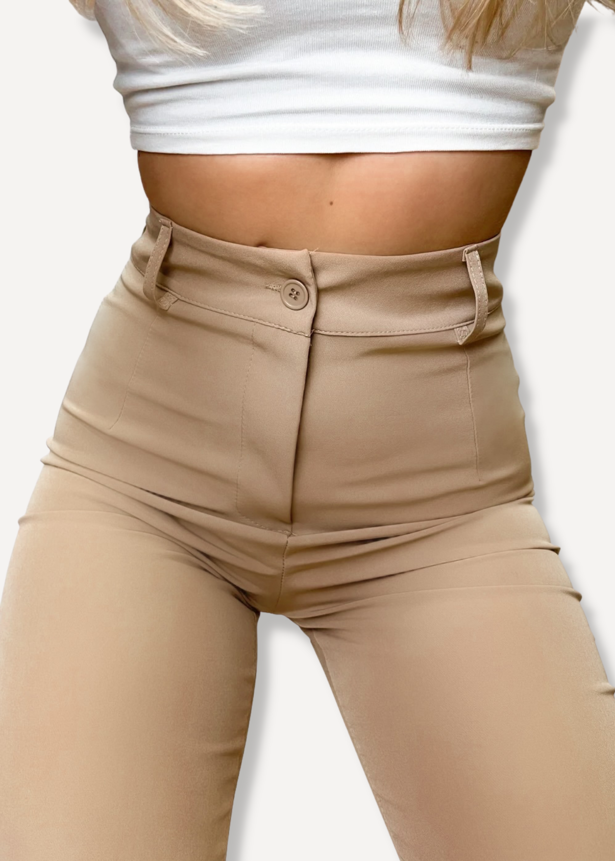 Straight leg pants classic beige (REGULAR)