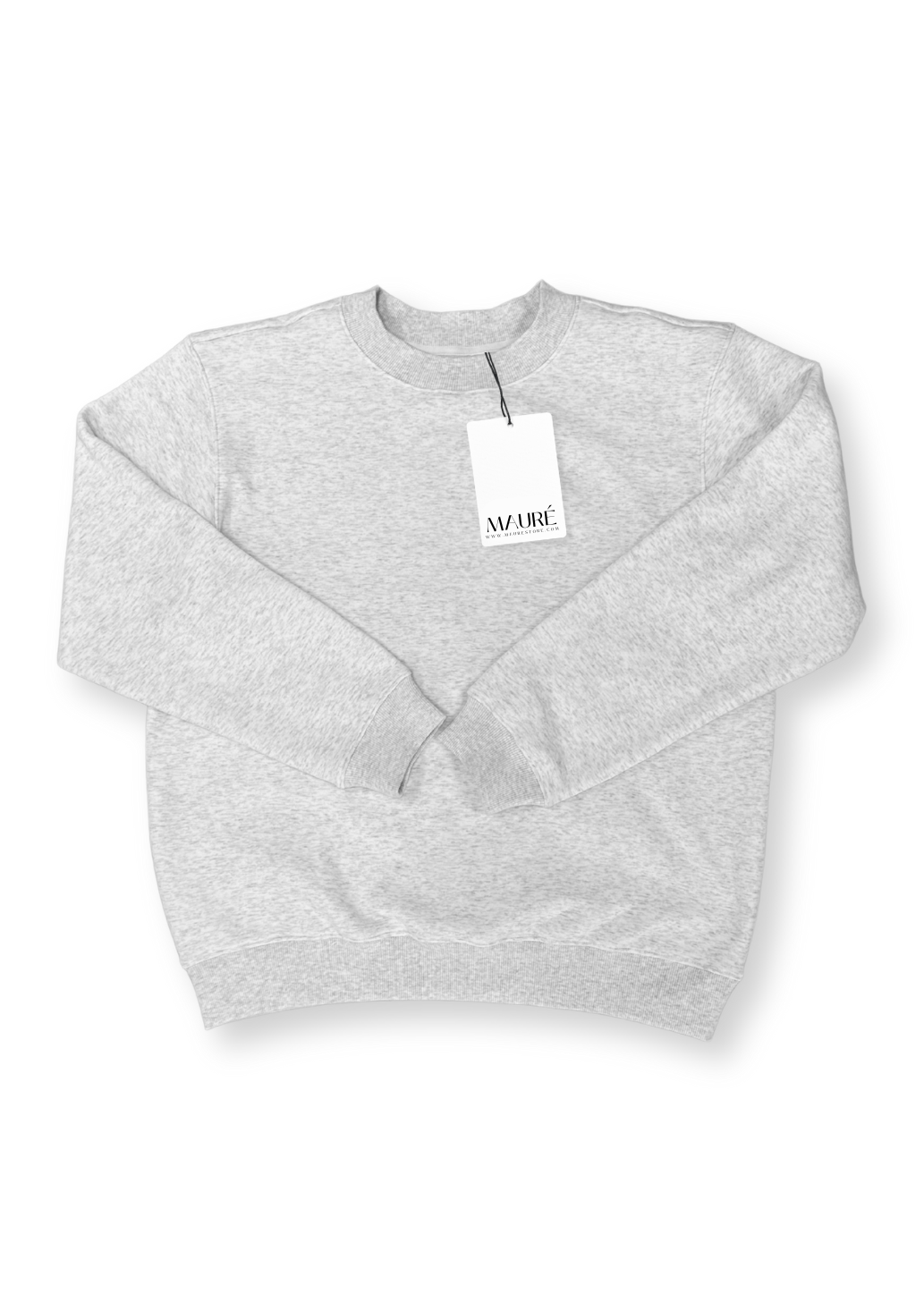 Basic sweater light grey melange (tall)
