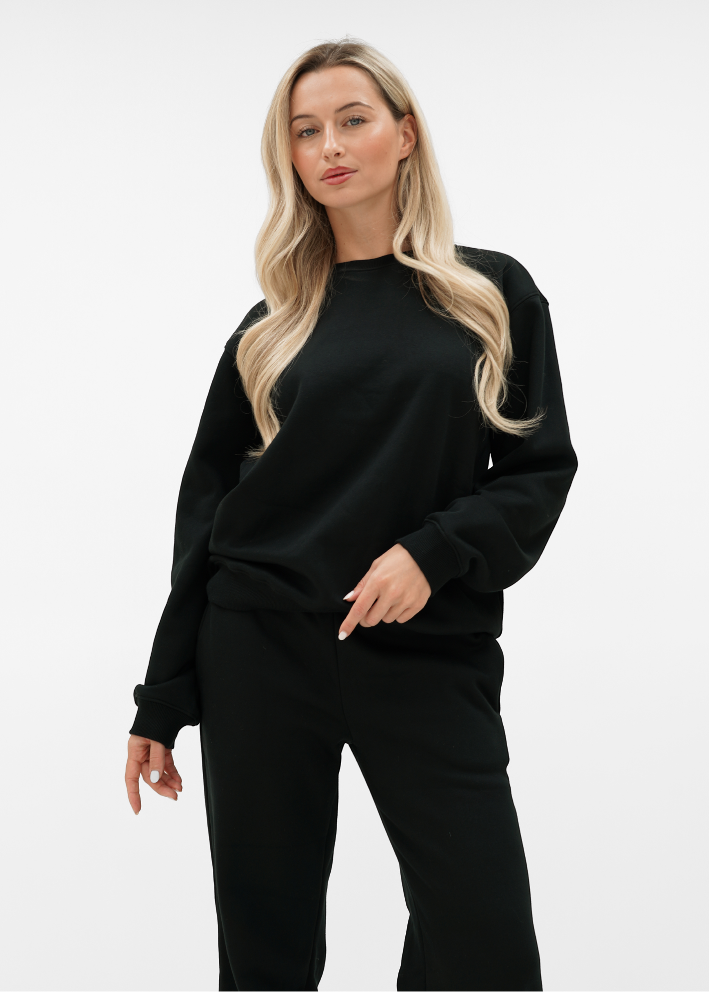 Basic sweater black (tall)