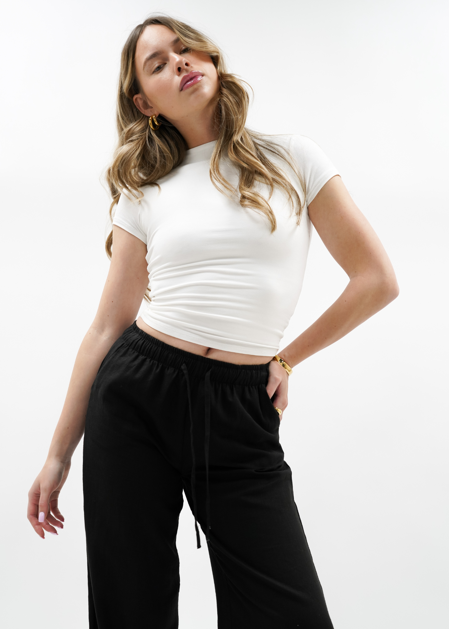 Linen pants (TALL) black