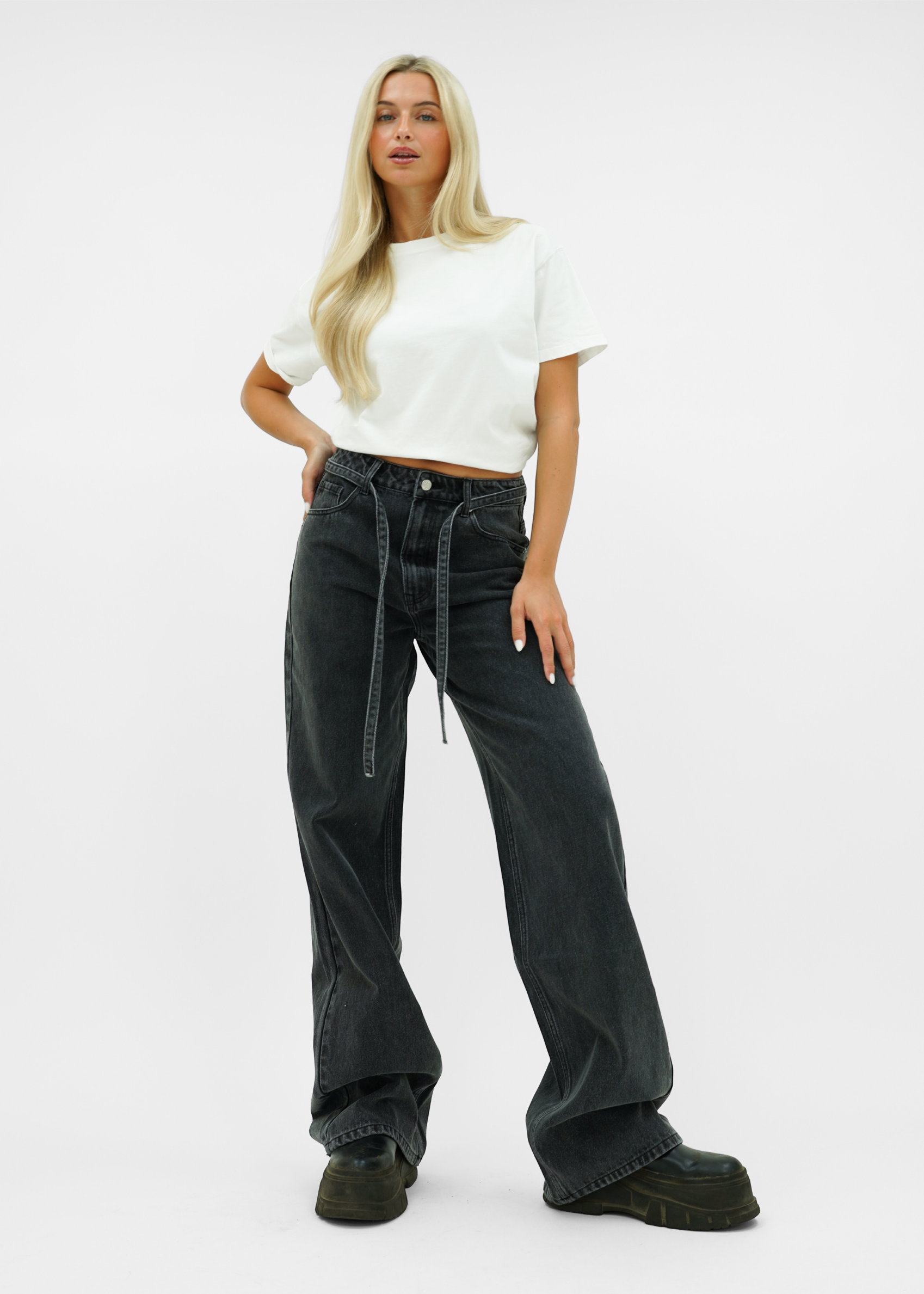 Baggy jeans dark washed grey (tall)