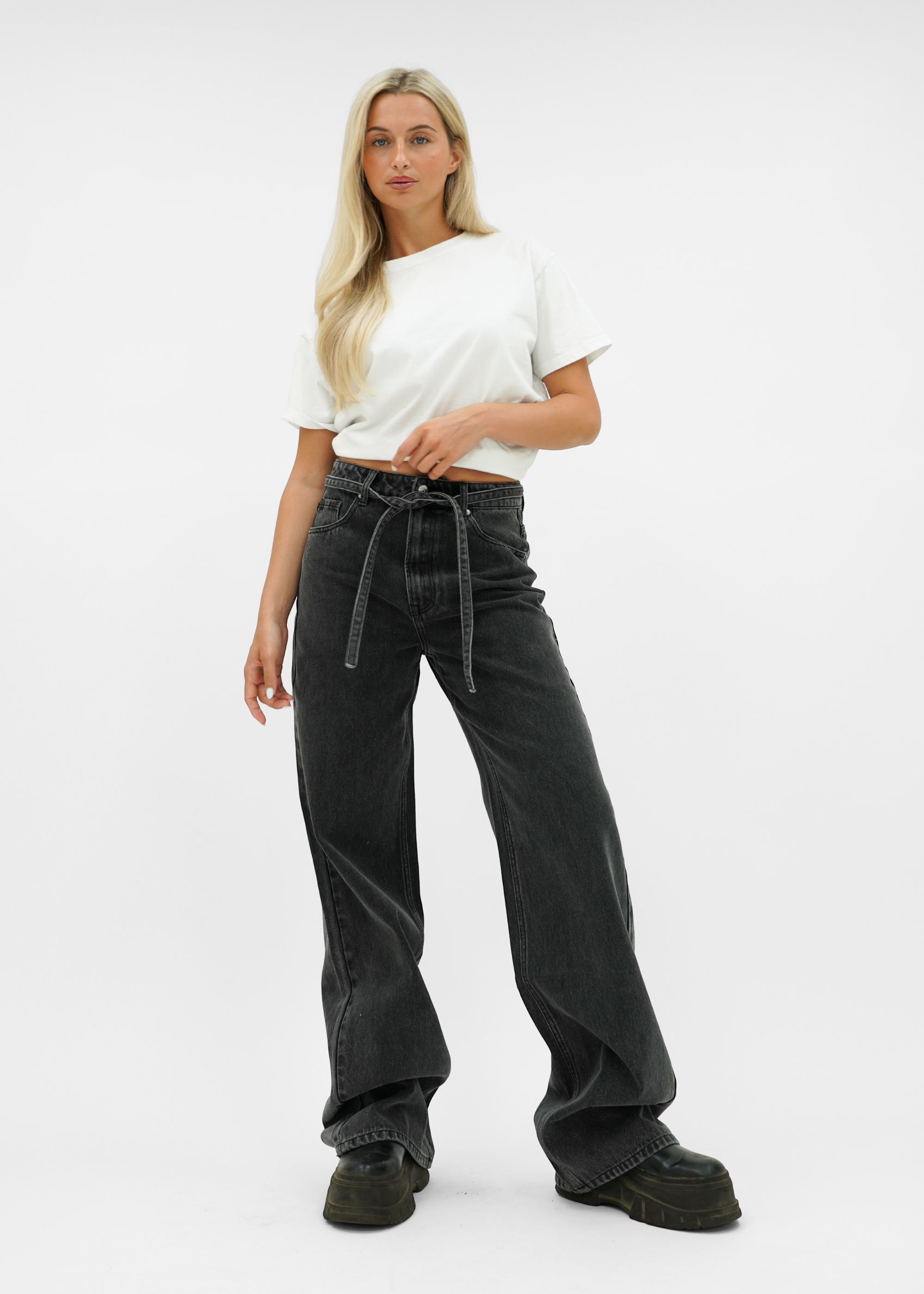 Baggy jeans dark washed grey (tall)
