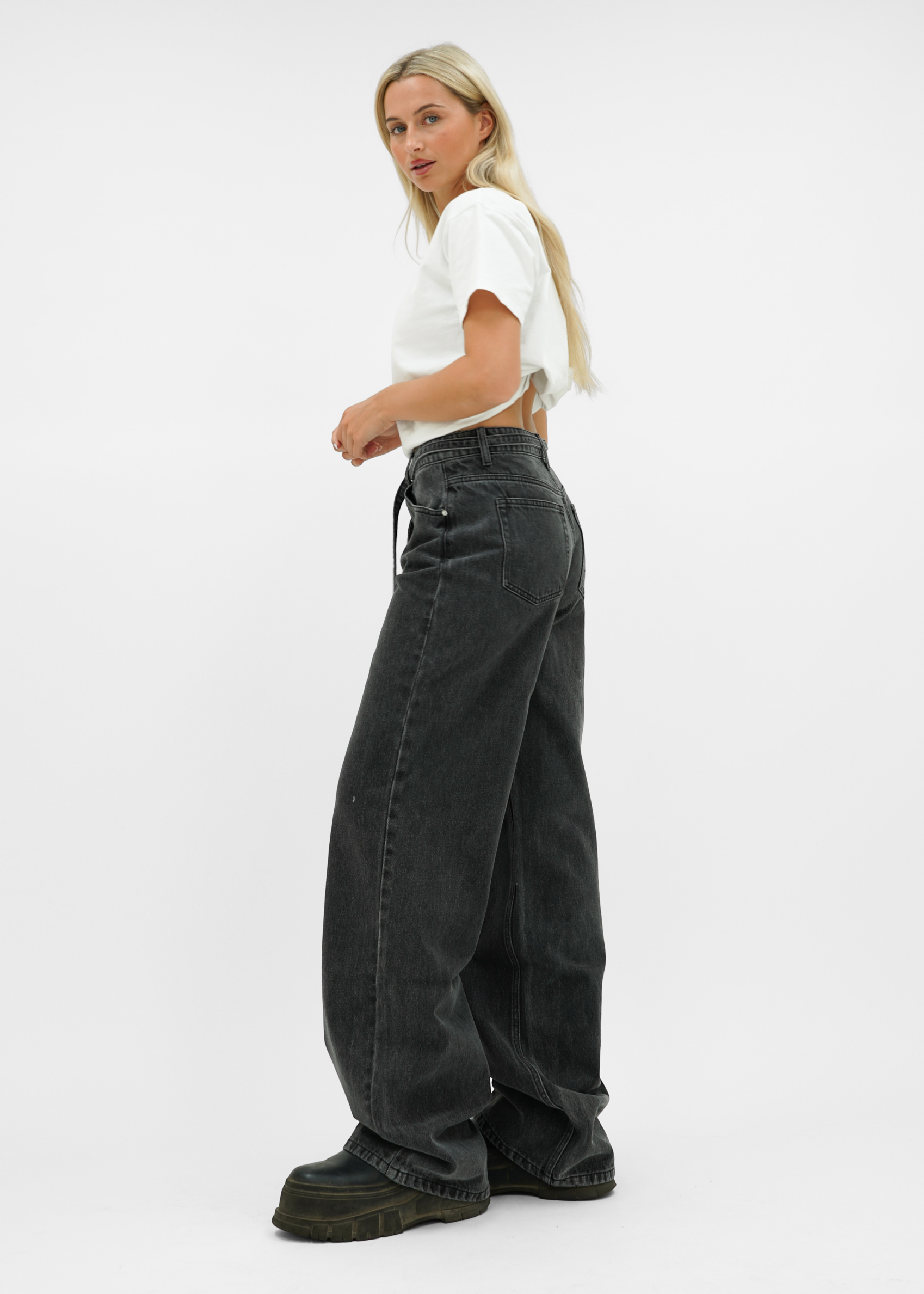 Baggy jeans dark washed grey (tall)