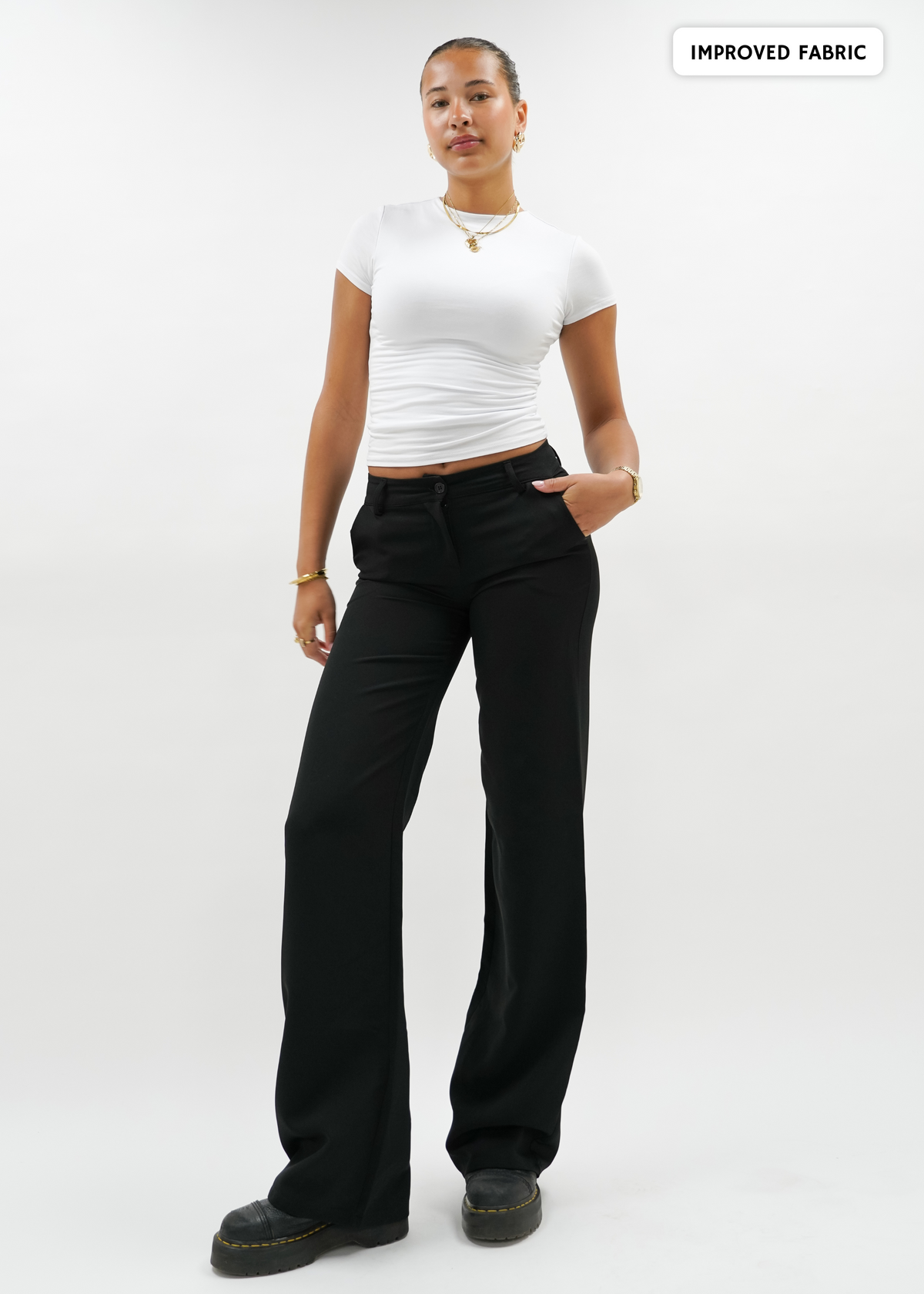 Casual Pants – Comfortable Mid Waist Straight-Leg Trousers for Men main image 1