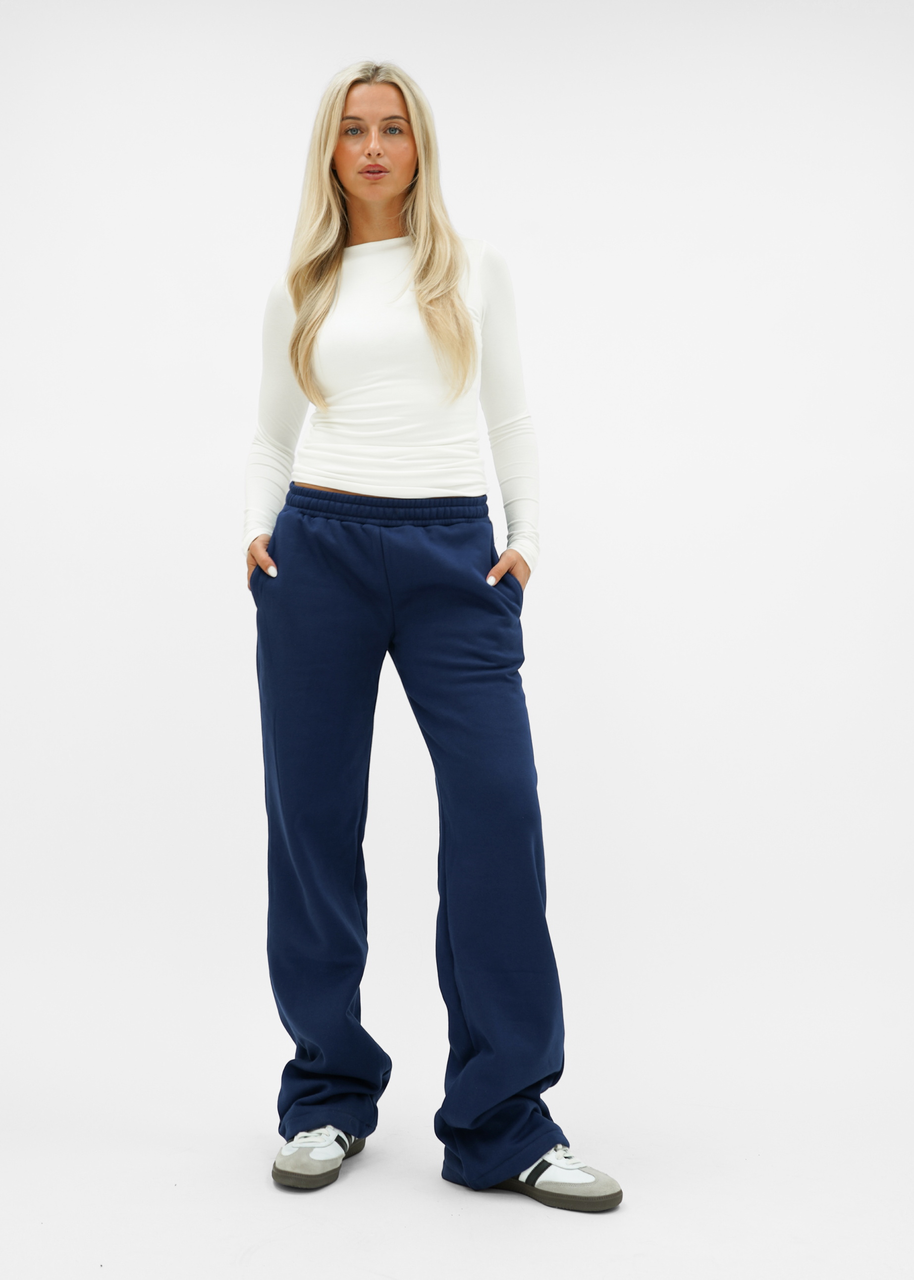 Low/mid waist jogger pants night blue (tall)