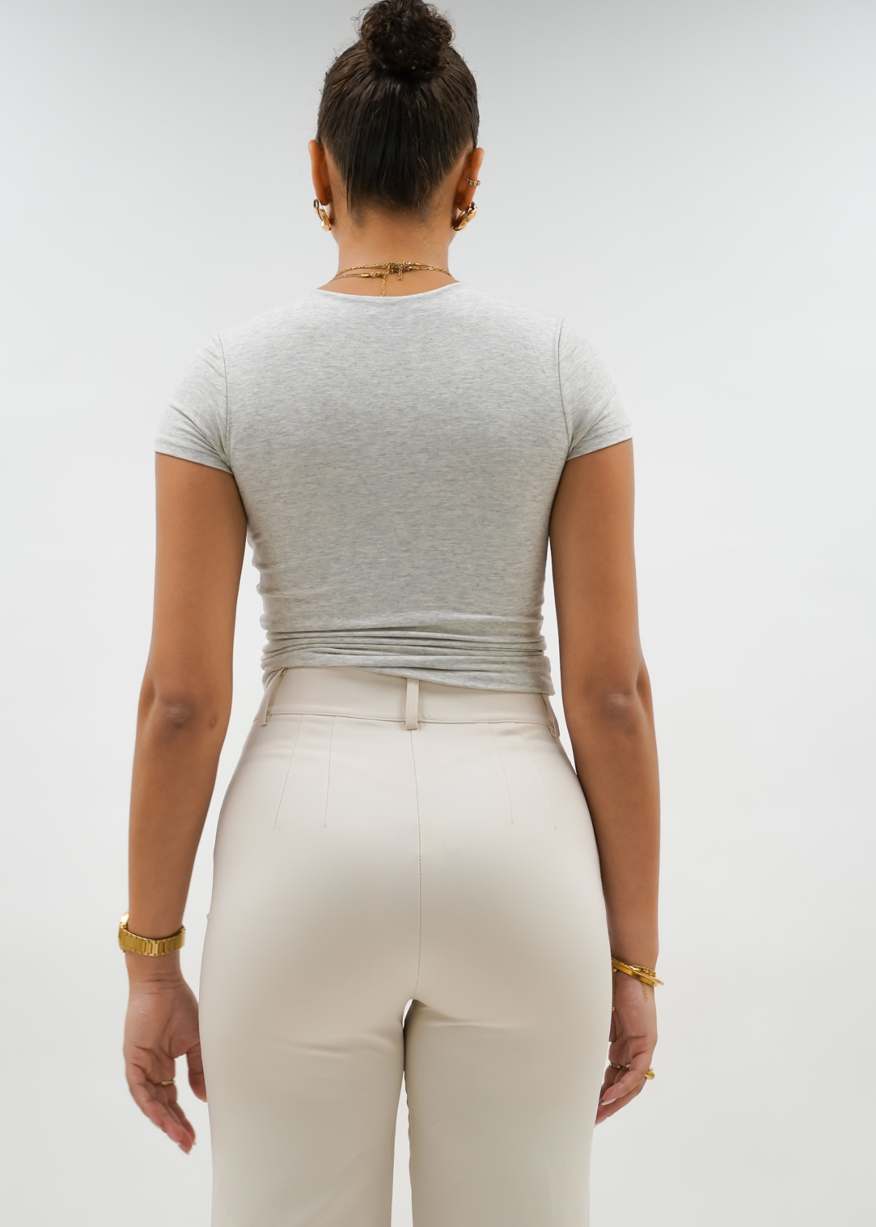 Straight leg pants classic crème (tall)