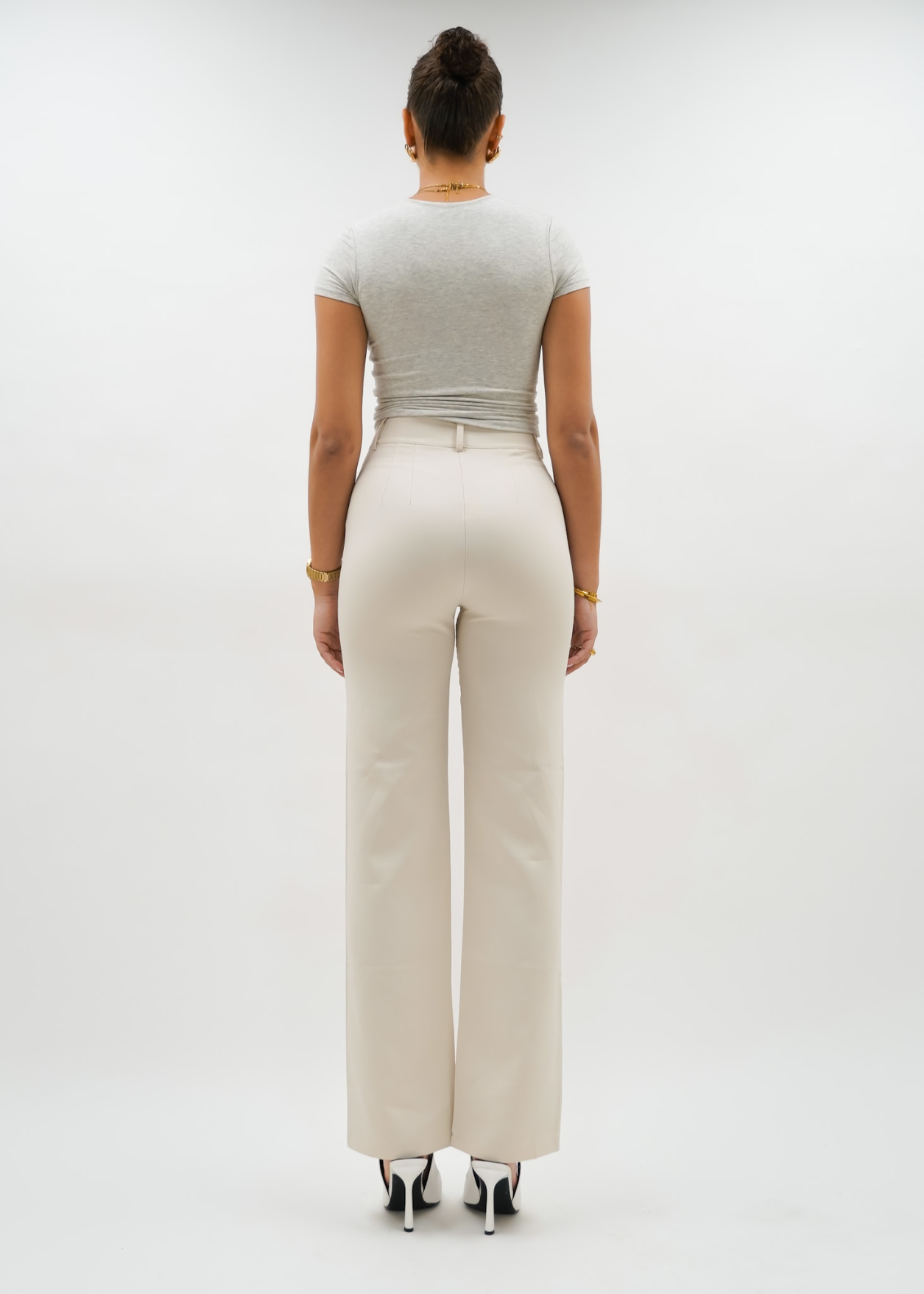 Straight leg pants classic crème (tall)
