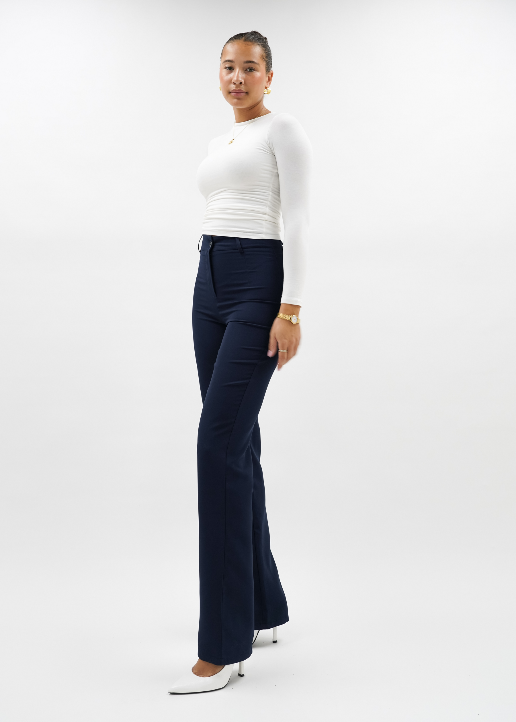 Blue Net Pant Straight main image 1