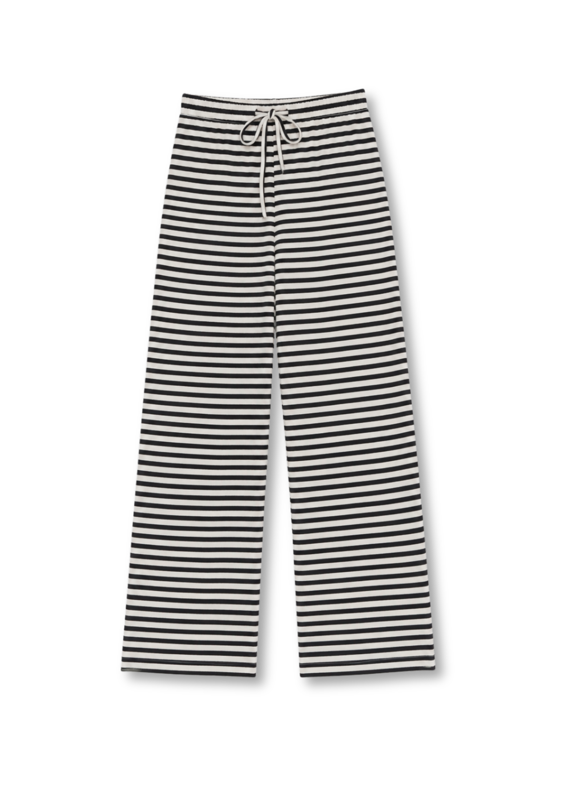 Soft striped pants crème/black (tall)