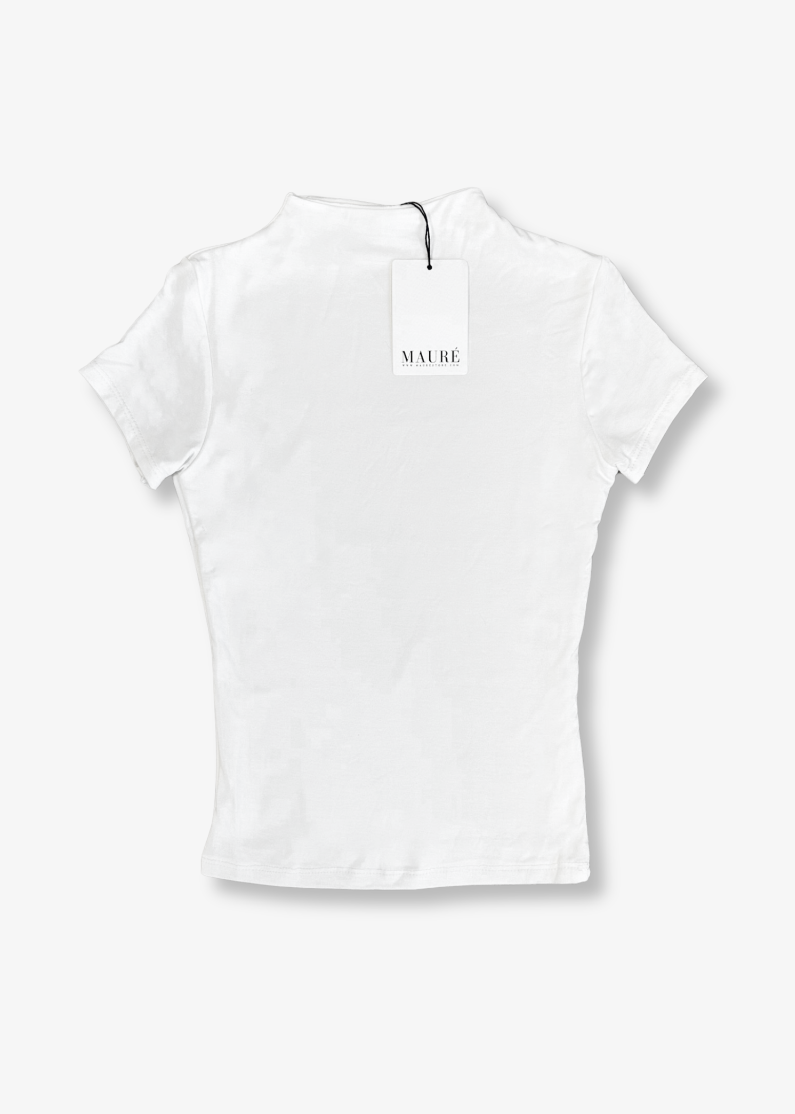 Short sleeve top long white (classy)