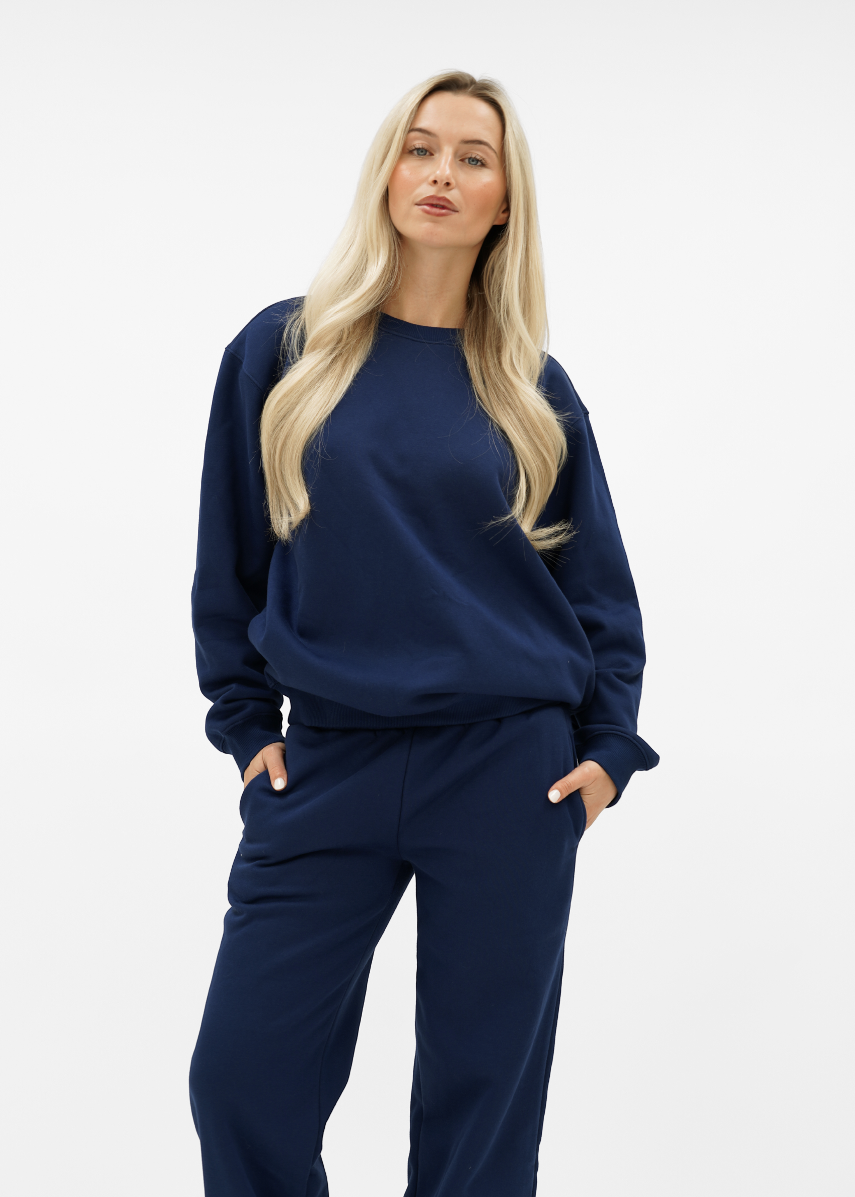 Basic sweater night blue (tall)