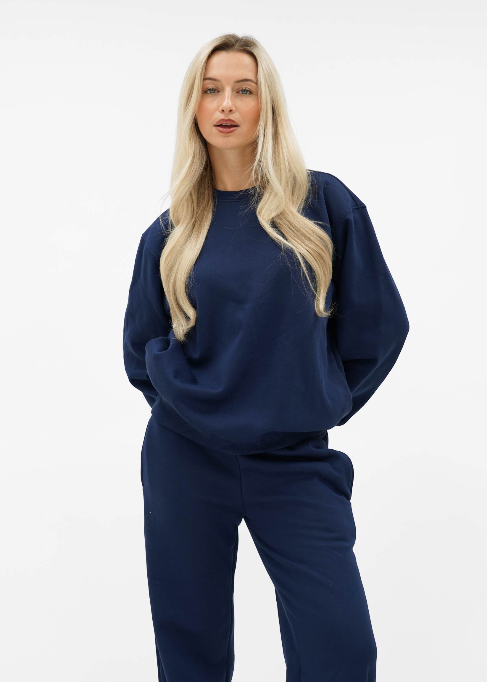Basic sweater night blue (tall)