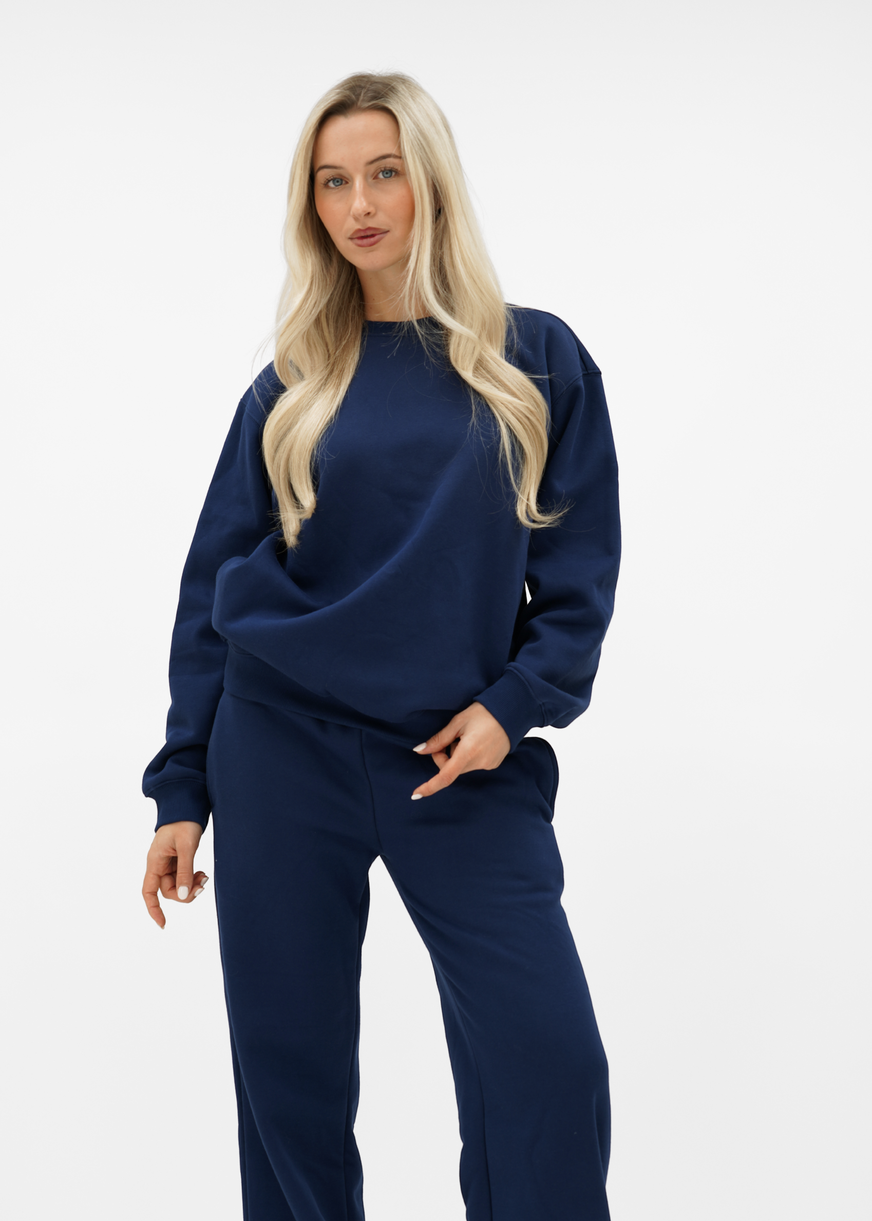 Basic sweater night blue (tall)