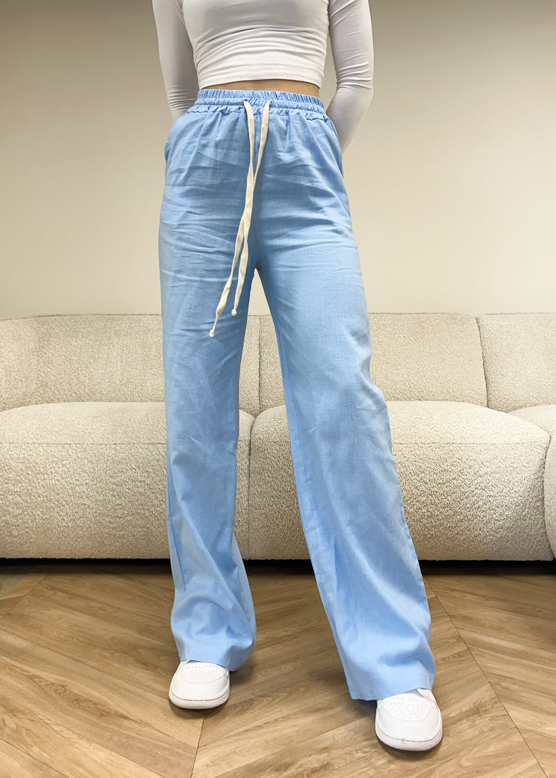 Linen pants light blue (TALL)