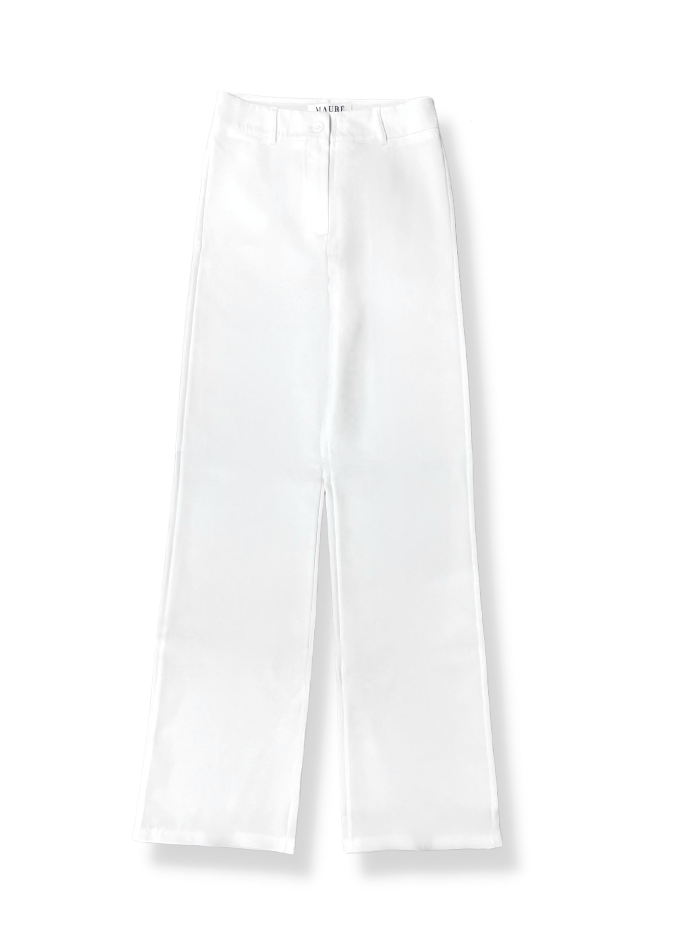 Pantalon droit classique blanc (REGULAR)