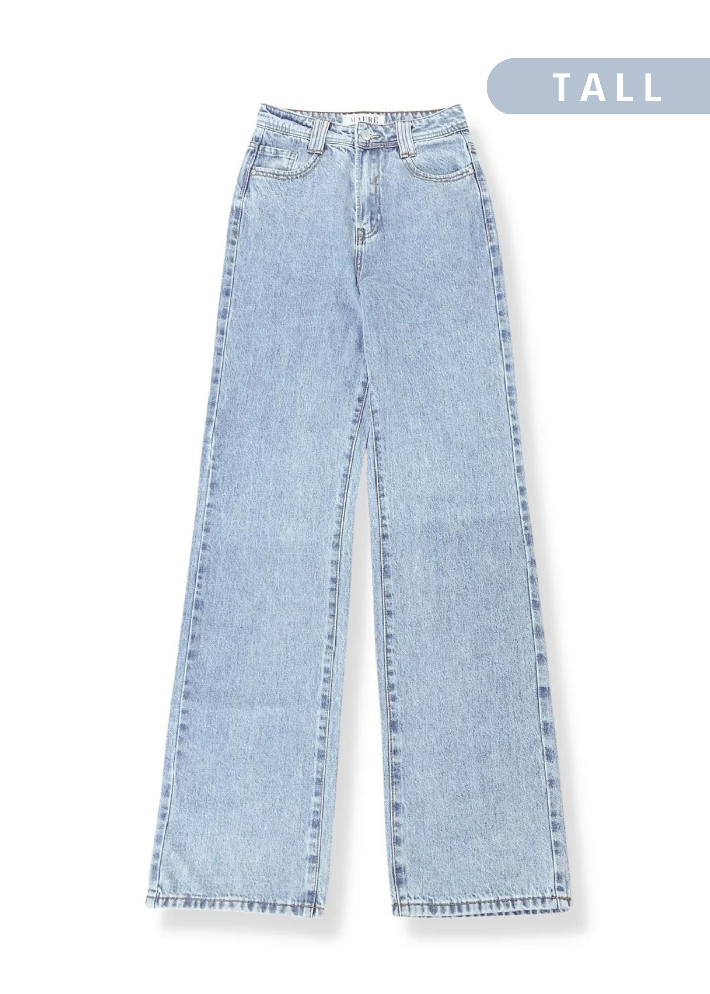 Jean droit taille haute 90's bleu clair (TALL)