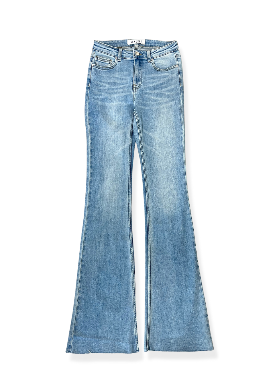 Mid waist flared jeans blue