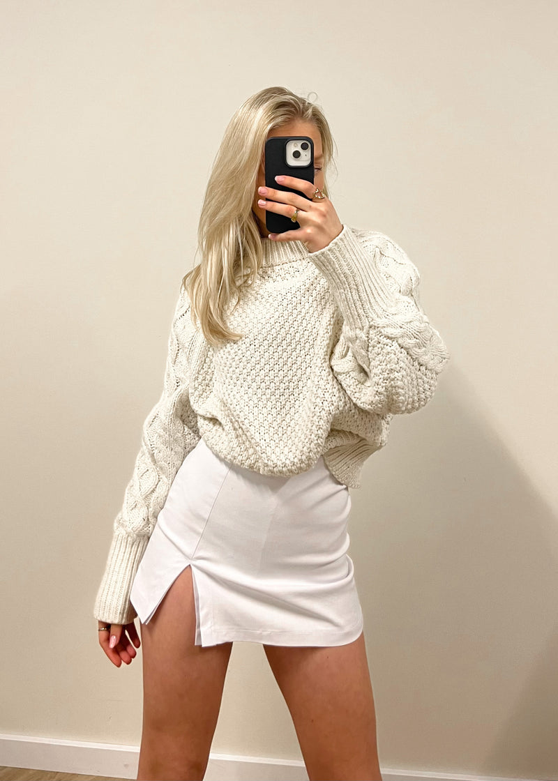 Skort mit schlitz white