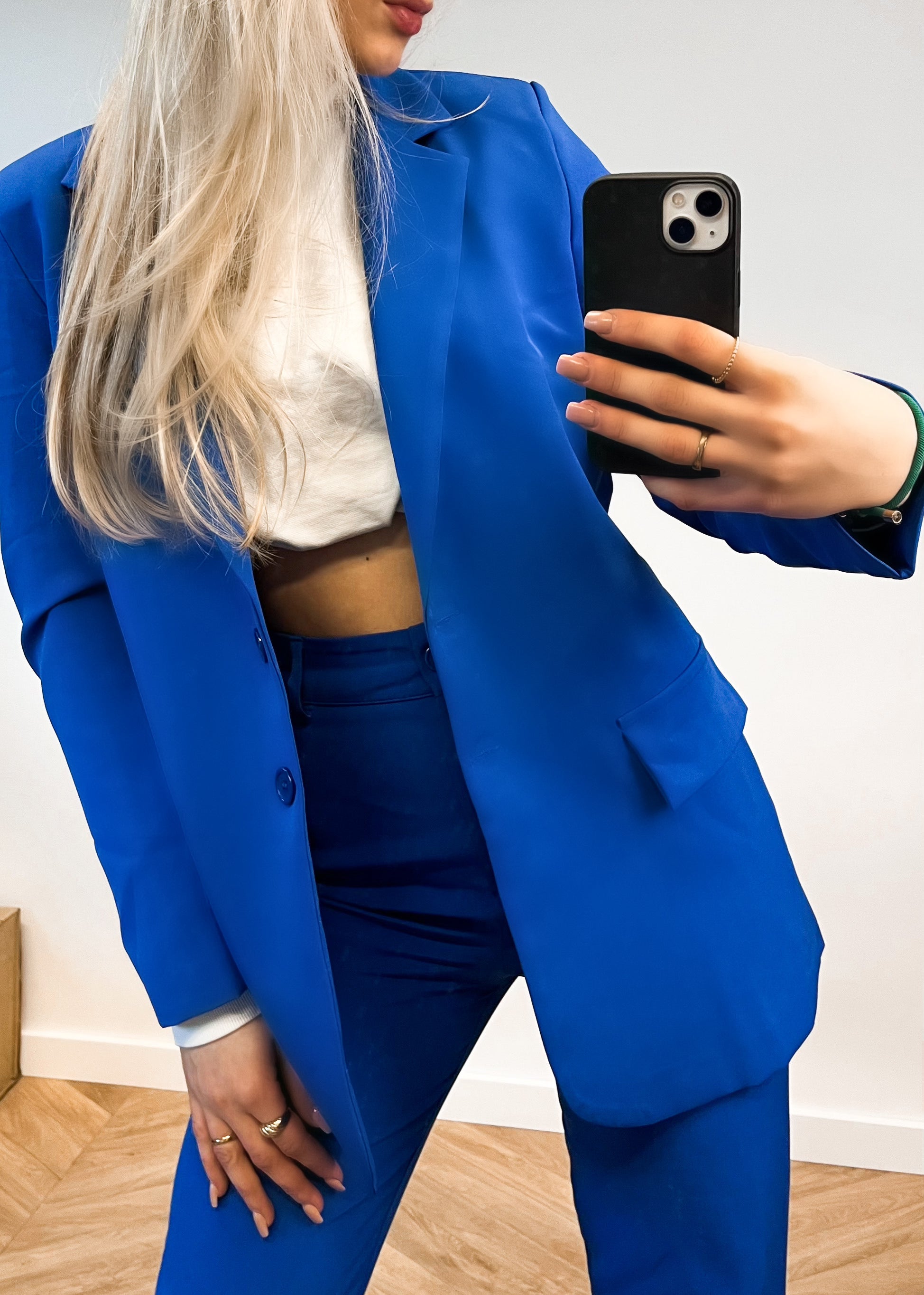 Blazer bleu électrique