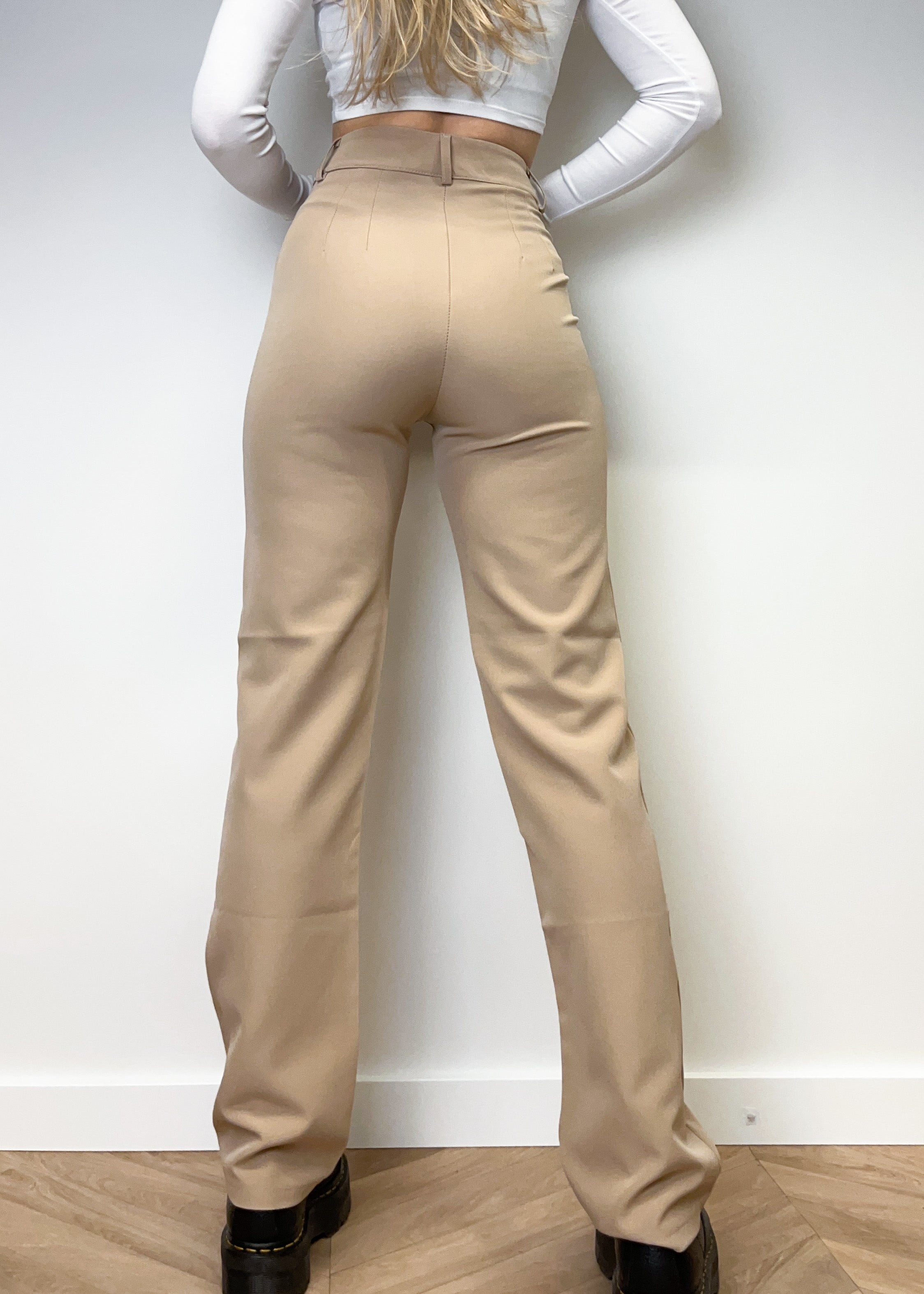 Straight leg pants classic beige (REGULAR)